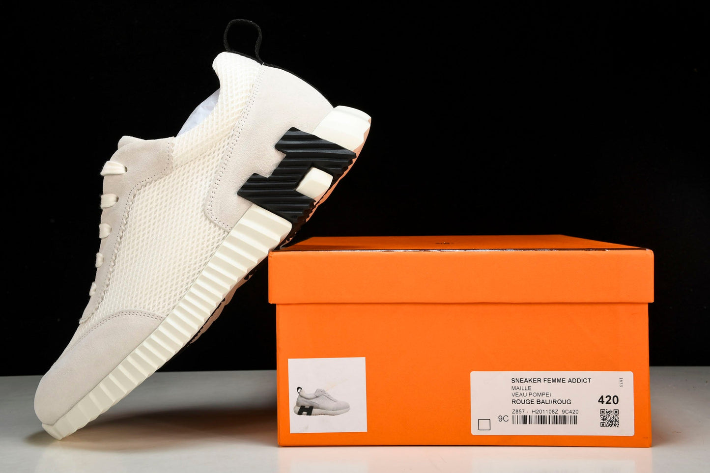 Нermès Bouncing Sneaker 'Blanc Noir'