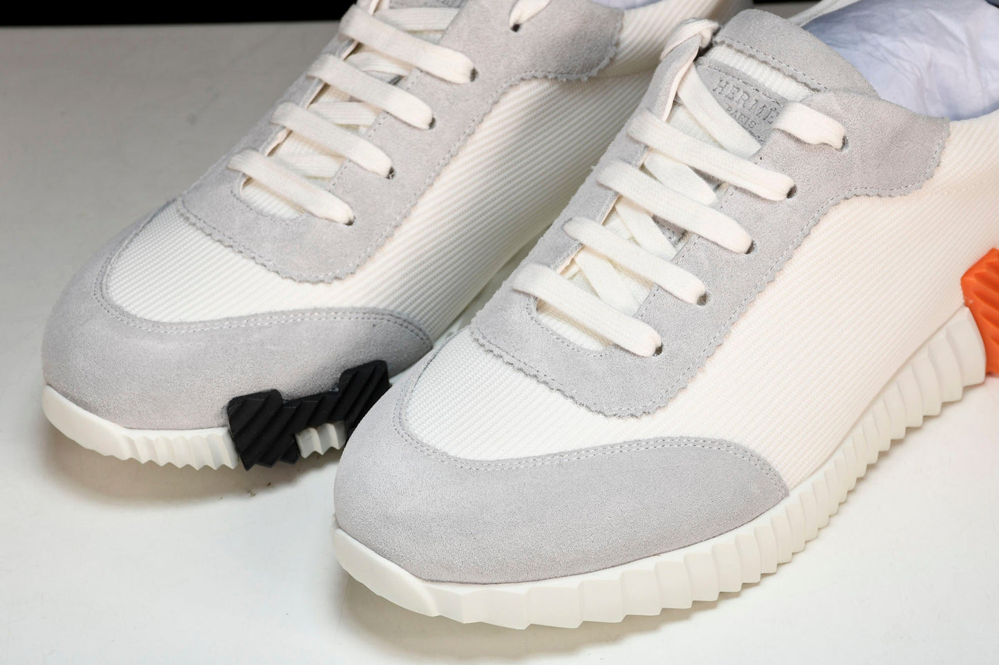 Нermès Bouncing Sneaker 'Blanc Orange Gris'