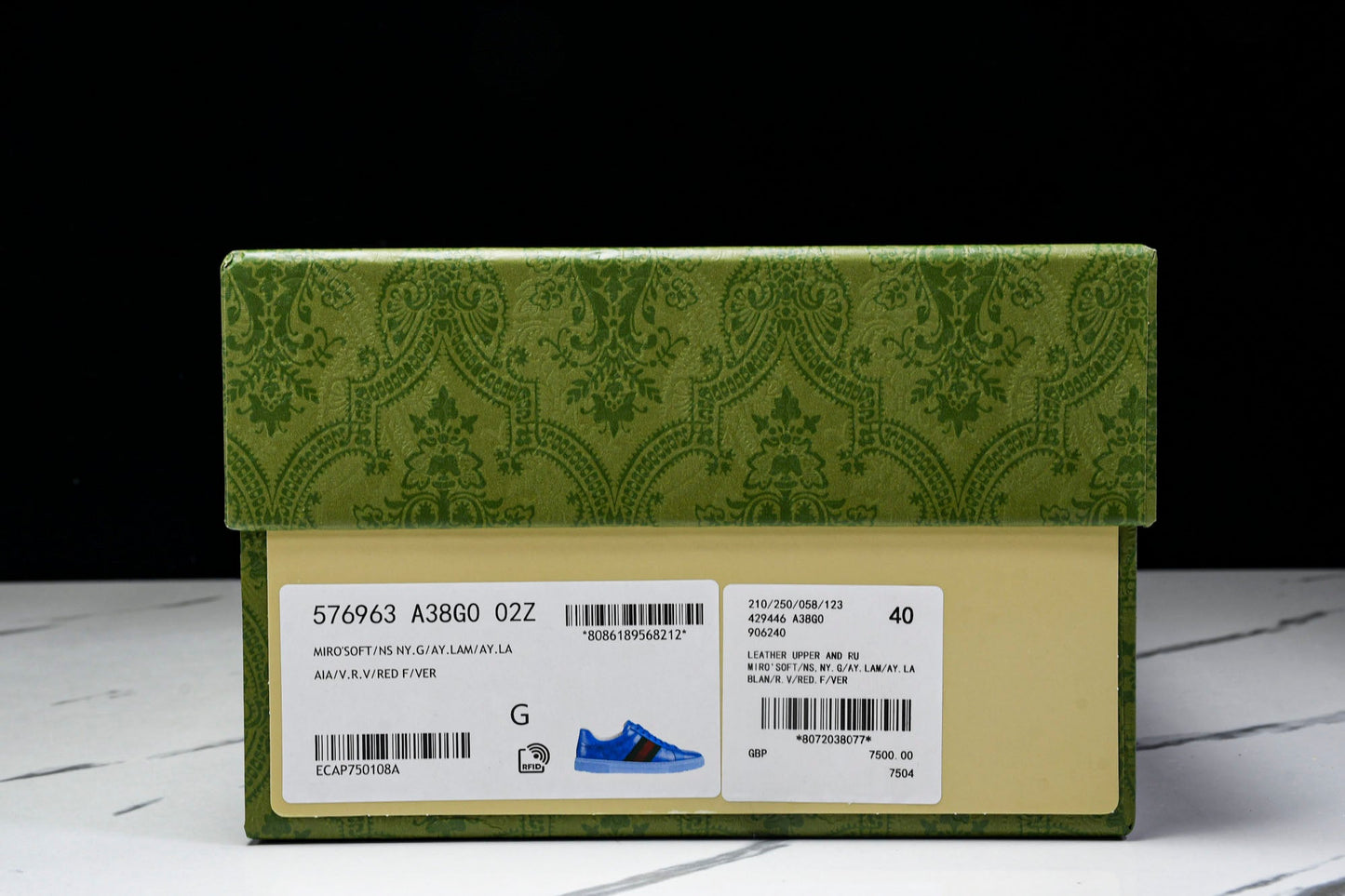 Guссi Ace Web 'Blue Monogram'