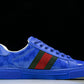 Guссi Ace Web 'Blue Monogram'