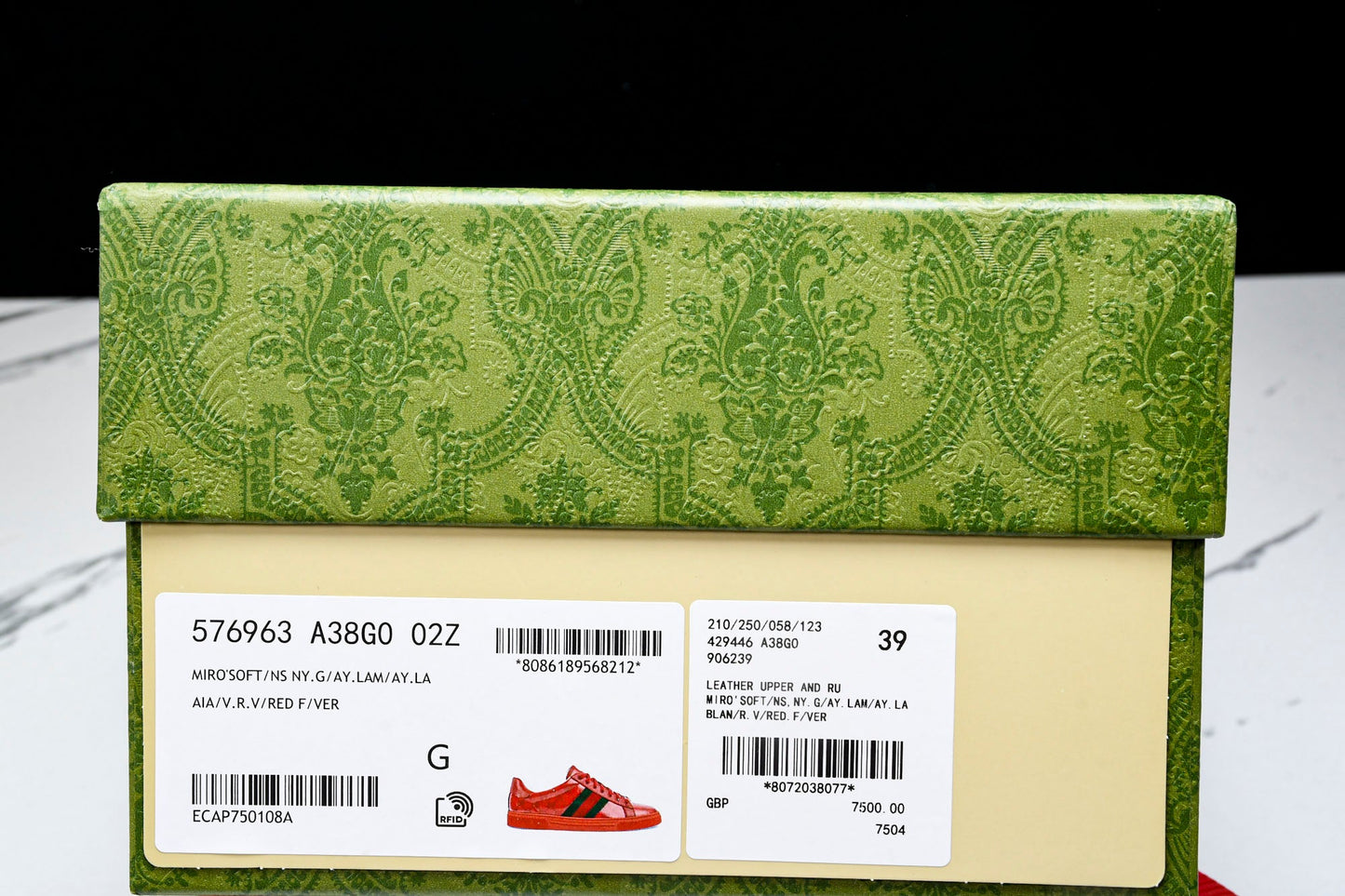 Guссi Ace Web 'Red Monogram'
