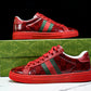 Guссi Ace Web 'Red Monogram'