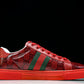 Guссi Ace Web 'Red Monogram'