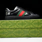 Guссi Ace Web 'Glossy Black Monogram'