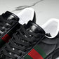Guссi Ace Web 'Glossy Black Monogram'