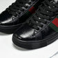 Guссi Ace Web 'Glossy Black Monogram'