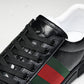 Guссi Ace Web 'Glossy Black Monogram'