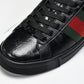 Guссi Ace Web 'Glossy Black Monogram'
