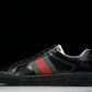 Guссi Ace Web 'Glossy Black Monogram'
