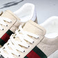 Guссi Ace Web 'Embossed Beige Monogram'