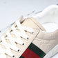 Guссi Ace Web 'Embossed Beige Monogram'