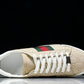 Guссi Ace Web 'Embossed Beige Monogram'