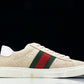 Guссi Ace Web 'Embossed Beige Monogram'