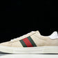 Guссi Ace Web 'Embossed Beige Monogram'