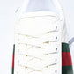 Guссi Ace Web 'Embossed White Monogram'