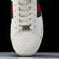 Guссi Ace Web 'Embossed White Monogram'