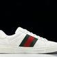Guссi Ace Web 'Embossed White Monogram'