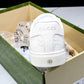 Guссi Ace Web 'Embossed White Monogram'