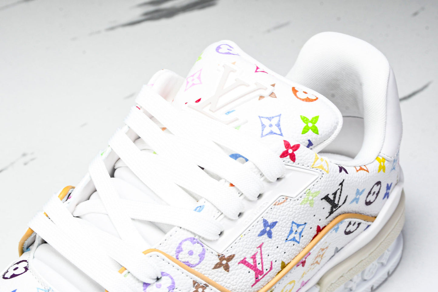 Louis Vuittоп Trainer Low x Takashi Murakami 'White Multicolor'