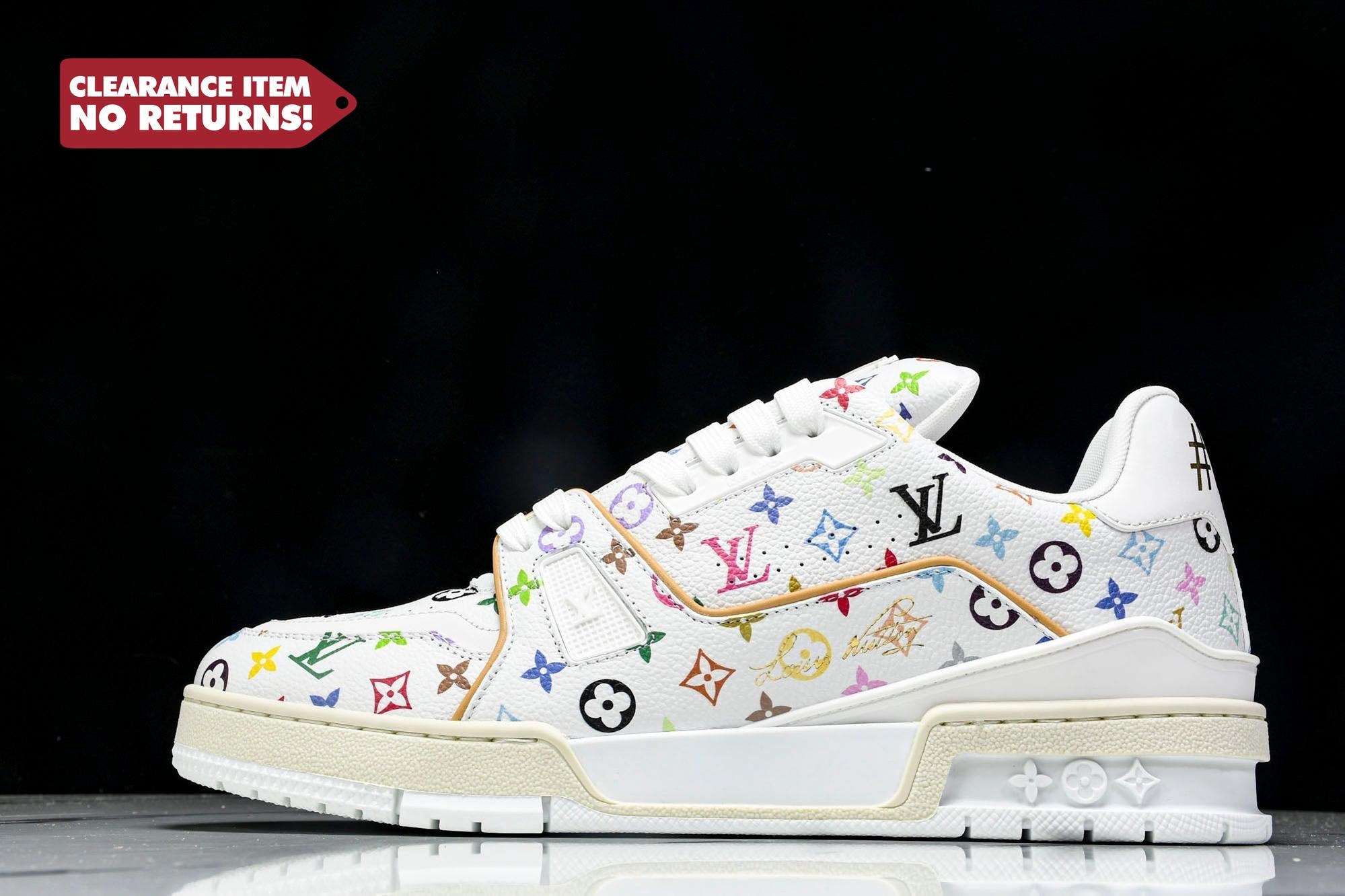 Louis Vuittоп Trainer Low x Takashi Murakami 'White Multicolor' - UK 6 / US 7 / EU 40