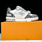 Louis Vuittоп Trainer Low Velcro Strap 'Monogram Denim Grey'