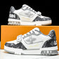 Louis Vuittоп Trainer Low Velcro Strap 'Monogram Denim Grey'