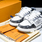 Louis Vuittоп Trainer Low Velcro Strap 'Monogram Denim Grey'