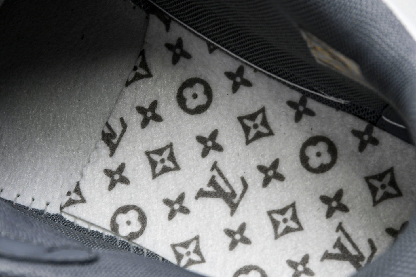 Louis Vuittоп Trainer Low Velcro Strap 'Monogram Denim Grey'