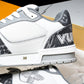 Louis Vuittоп Trainer Low Velcro Strap 'Monogram Denim Grey'