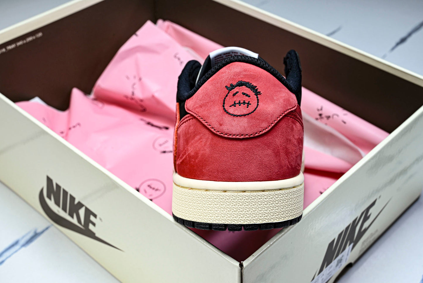 Travis Scott AJ1 Retro Low ‘Black Red' (Unreleased)