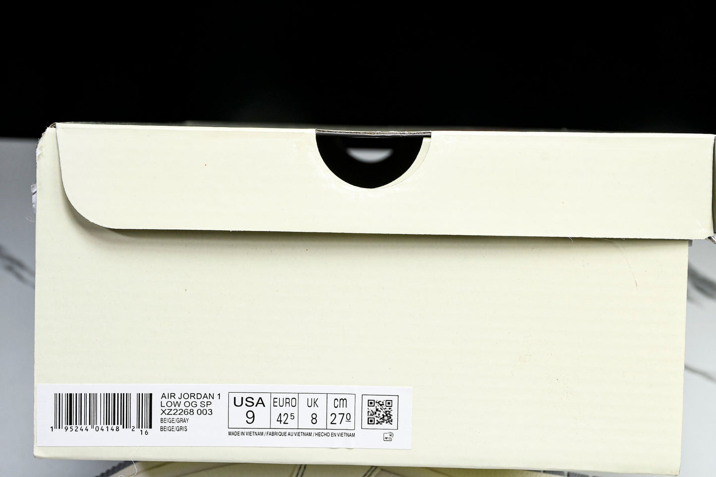 Travis Scott AJ1 Low x Supreme 'White Grey 2.0' (Custom)