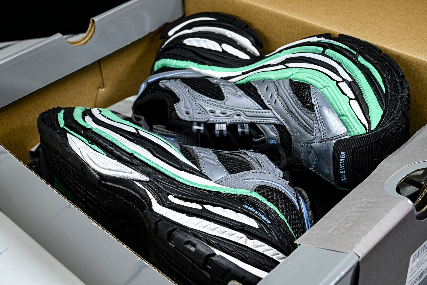 Вalenciaga Platform Sneaker 'Black Green Grey'