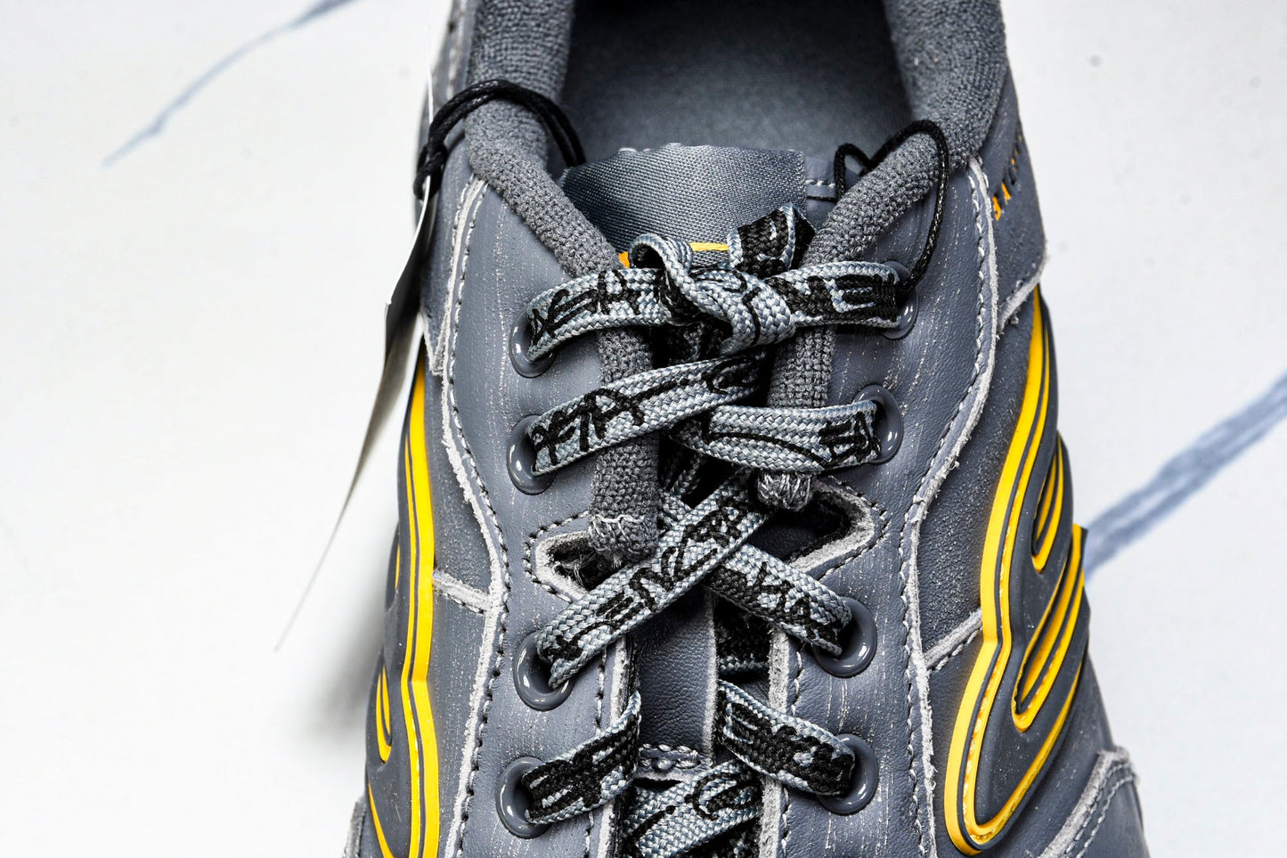 Вalenciaga Hamptons Worn-Out Sneaker 'Grey Yellow'