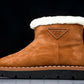Prada Suede Booties 'Brown'
