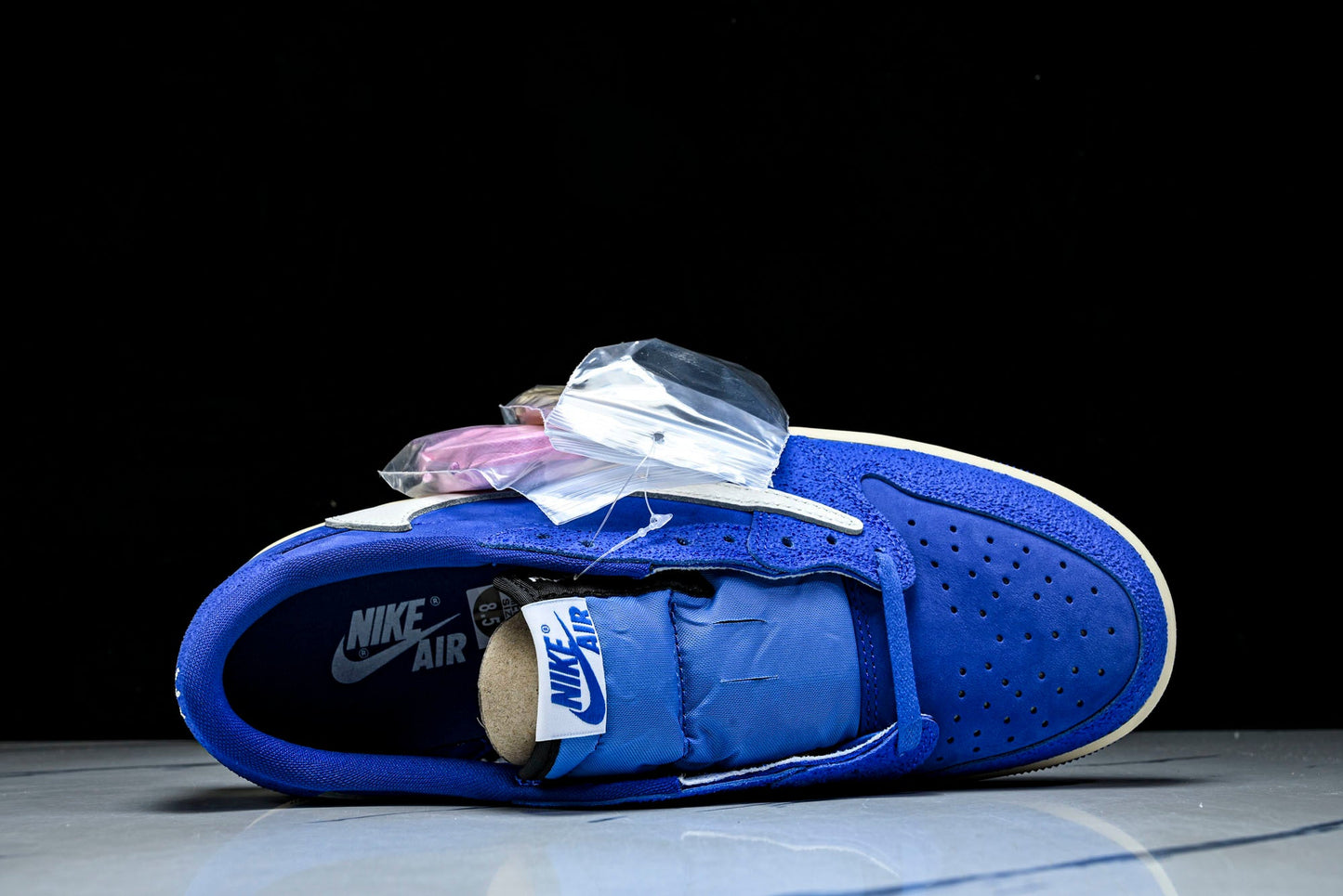 Travis Scott x Fragment AJ1 Low ‘Reverse Sail Military Blue’ (Unreleased)