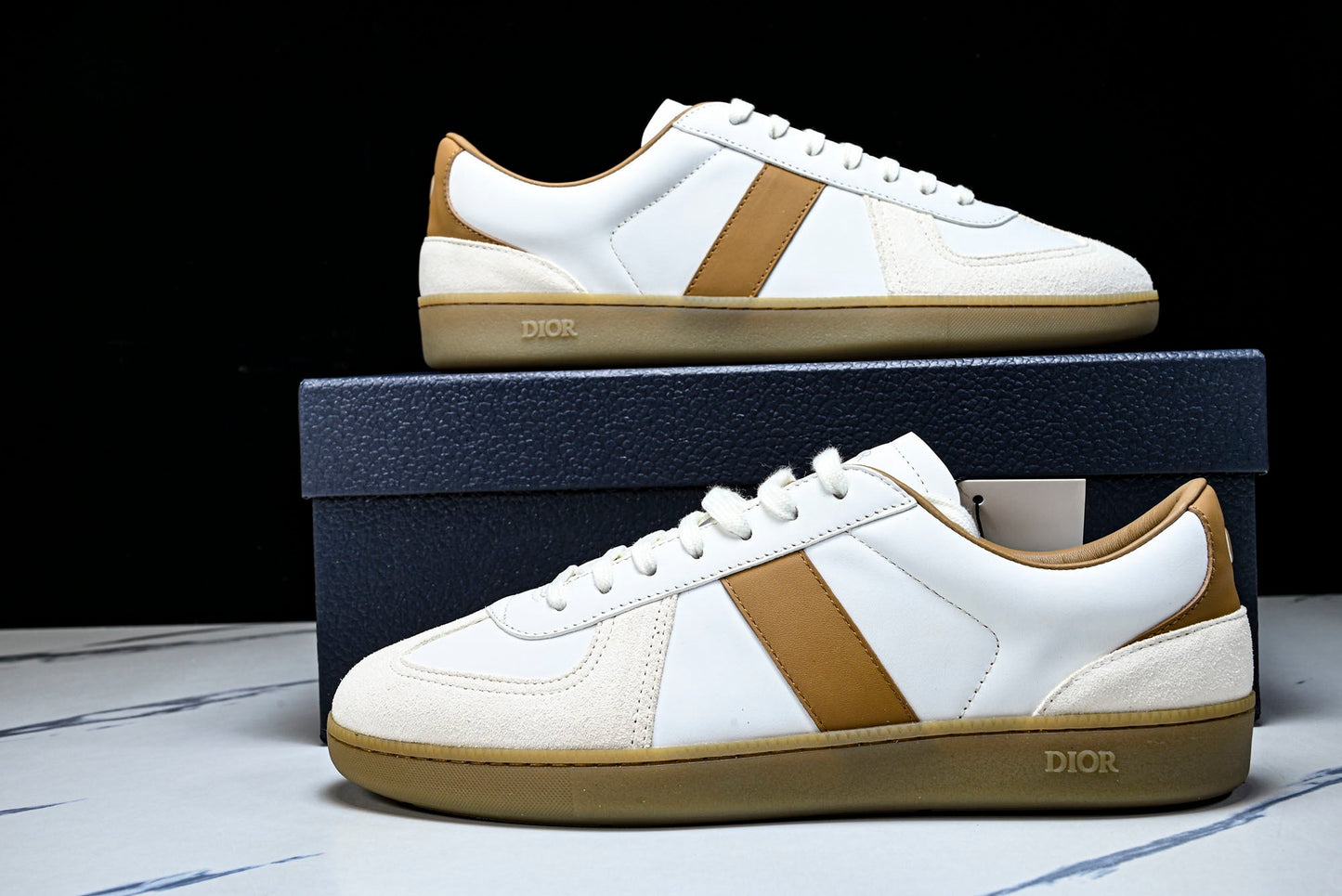 D1or B01 Matchpoint Sneaker 'Cognac White'