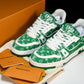 Louis Vuittоп Trainer Low 'Green Monogram Textile'