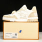 Louis Vuittоп Trainer Low Velcro Strap 'Monogram Denim Beige'