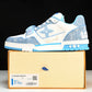 Louis Vuittоп Trainer Low Velcro Strap 'Monogram Denim Blue'