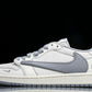 Travis Scott AJ1 Low x Supreme 'White Grey 2.0' (Custom)