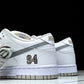 SB Dnk Low x Supreme 94 White Metallic Silver