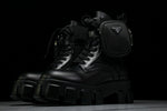 Prada Monolith Boots with Pouch 'Black'