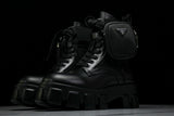 Prada Monolith Boots with Pouch 'Black'