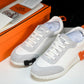 Hermès Bouncing Sneaker 'Blanc Orange Gris'