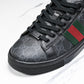 Guссi Ace Web 'Black Monogram'