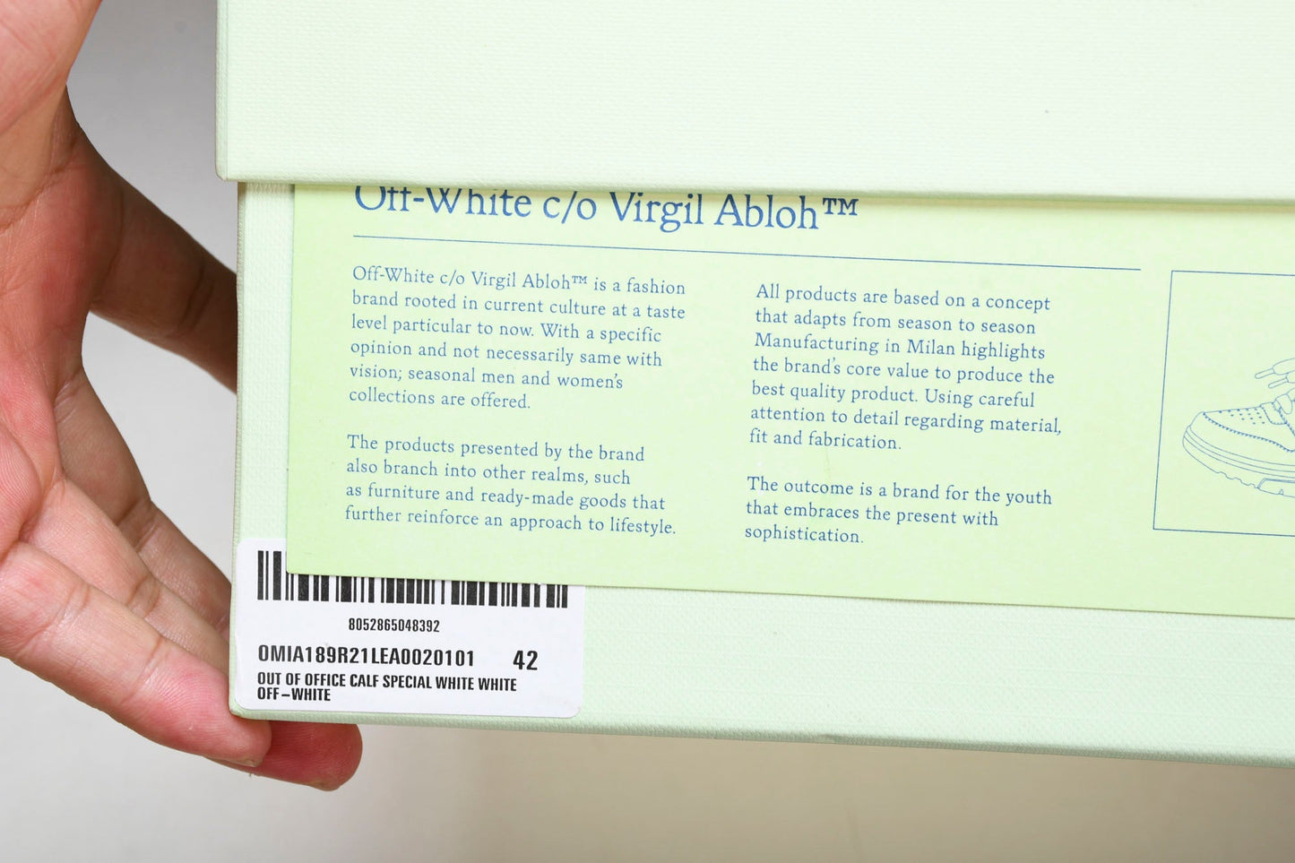Off-White Out Of Office OOO Low Top "For Walking" - White Black - UK 12 / US 13 / EU 46