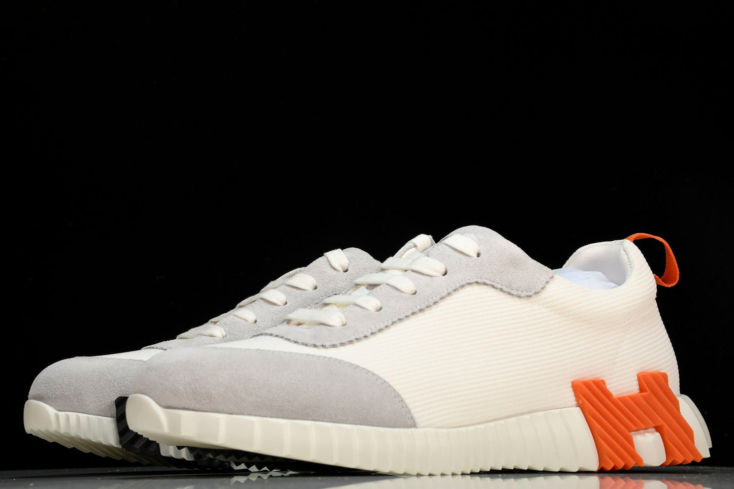Hermès Bouncing Sneaker 'Blanc Orange Gris'