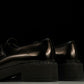 Prada Chocolate Patent Loafers 'Black'