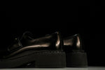 Prada Chocolate Patent Loafers 'Black'