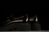 Prada Chocolate Patent Loafers 'Black'